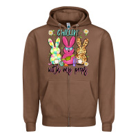 Chestnut chillin' with my peeps Zipper Hoodie - Artiststas