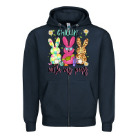 Navy chillin' with my peeps Zipper Hoodie - Artiststas