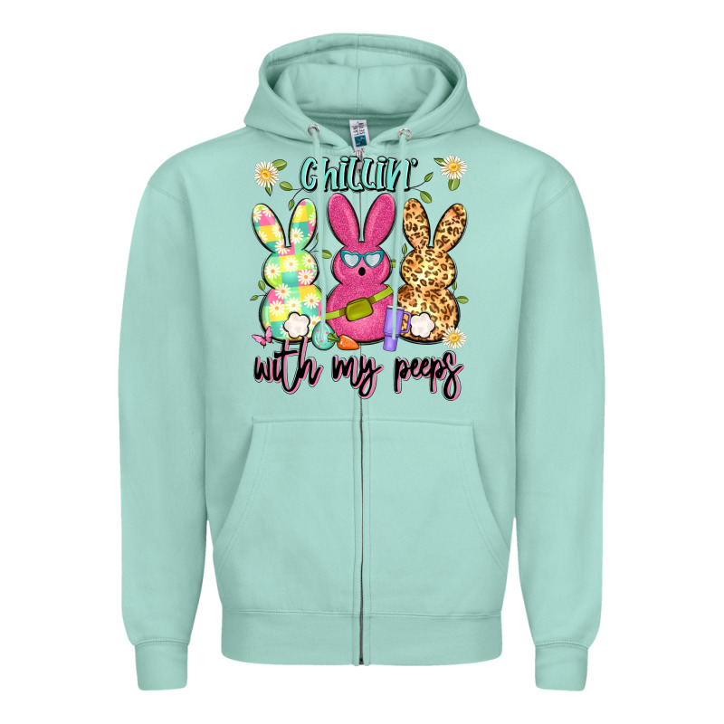 Chillin' With My Peeps Zipper Hoodie by Artiststas | Teevron