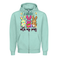 Seafoam chillin' with my peeps Zipper Hoodie - Artiststas