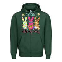 Sports Green chillin' with my peeps Zipper Hoodie - Artiststas
