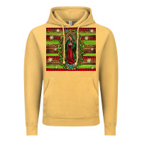 Vintage Mustard our lady of Guadalupe Christmas Vintage Hoodie - Jasminsmagicworld
