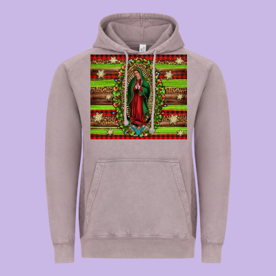 Our Lady Of Guadalupe Christmas Vintage Hoodie Designed By Jasminsmagicworld
