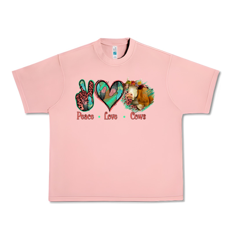 Peace Love Cows Urban Heavy Tee by Jasminsmagicworld | Teevron