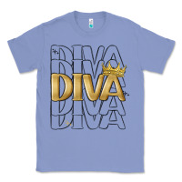 Colony Blue diva Classic Tee - MaliasSmallBusiness