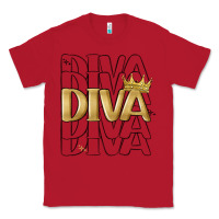 Red diva Classic Tee - MaliasSmallBusiness