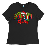 Black Cousin claus christmas Ladies Tee - FaDigitalArtStudio