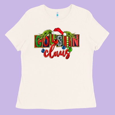 Cousin Claus Christmas Ladies Tee Designed By Fadigitalartstudio