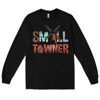 Black small towner Long Sleeve Tee - NancyCooperArtShop