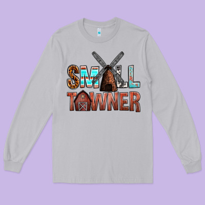Small Towner Long Sleeve Tee Designed By Nancycooperartshop