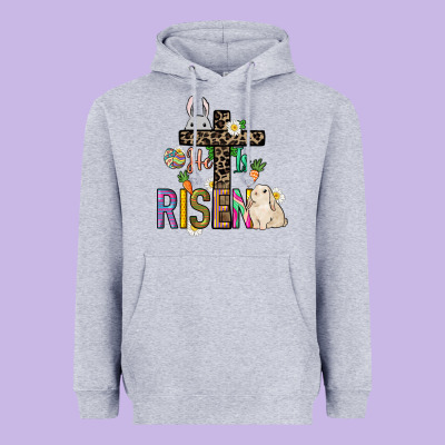 He Is Risen Easter Heavyweight Hoodie Designed By Nancycooperartshop