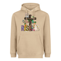 Mushroom He is risen Easter Heavyweight Hoodie - NancyCooperArtShop