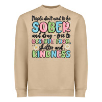 Mushroom people dont need to be sober and drugfree to deserve food Heavyweight Sweatshirt - MaliasSmallBusiness