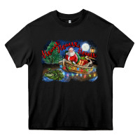 Black heaux heaux heaux christmas louisiana swamp Heavy Core Tee - FaDigitalArtStudio
