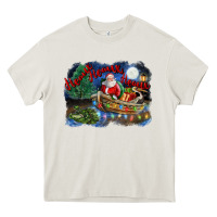 Cream heaux heaux heaux christmas louisiana swamp Heavy Core Tee - FaDigitalArtStudio