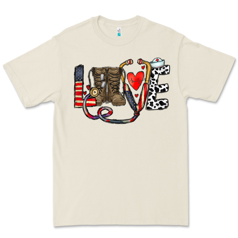 America Nurse Premium Tee by CowhideDigitalArt | Teevron
