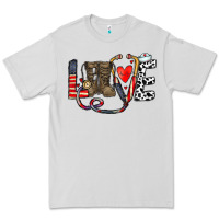 Dove Grey america nurse Premium Tee - CowhideDigitalArt