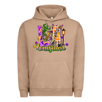 Pigment Burro Louisiana LA Mardi Gras Urban Hoodie - FaDigitalArtStudio