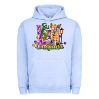 Pigment Grape Ice Louisiana LA Mardi Gras Urban Hoodie - FaDigitalArtStudio
