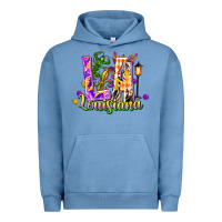 Louisiana La Mardi Gras Urban Hoodie | Teevron
