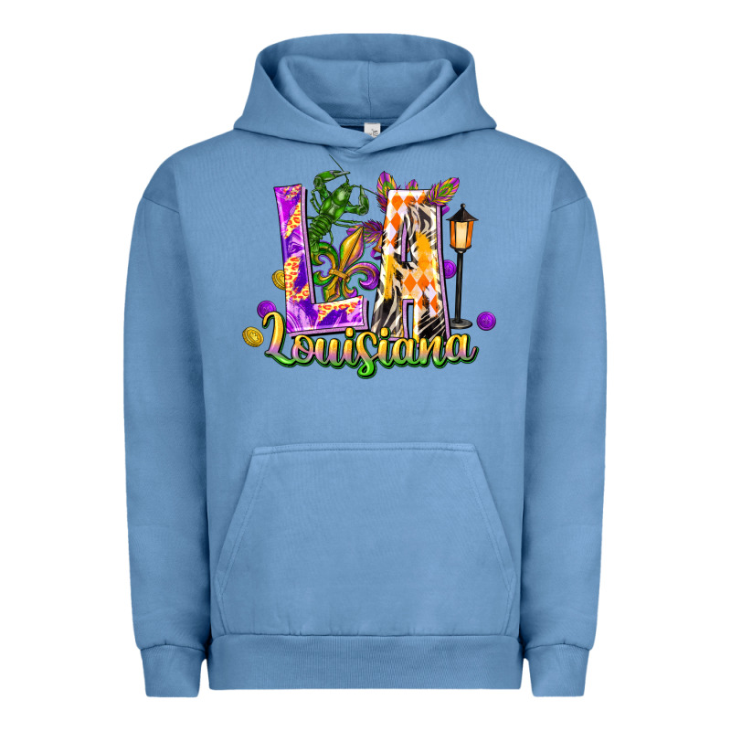 Louisiana La Mardi Gras Urban Hoodie by FaDigitalArtStudio | Teevron