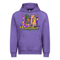 Tulip Louisiana LA Mardi Gras Urban Hoodie - FaDigitalArtStudio