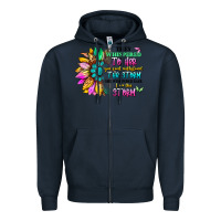 Navy they whispered to her you can't withstand the stor Zipper Hoodie - Artiststas