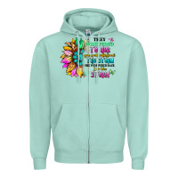 Seafoam they whispered to her you can't withstand the stor Zipper Hoodie - Artiststas