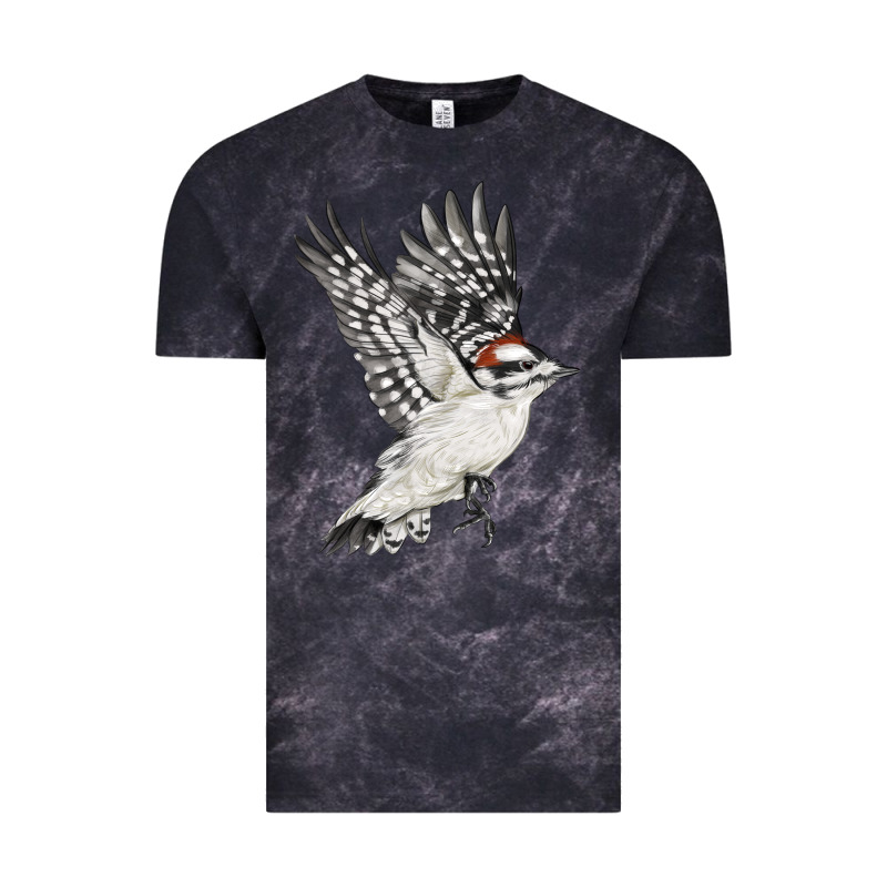 Flying Downy Woodpecker Vintage Tee by LillyAllenDesigns | Teevron