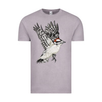 Vintage Zinc Flying Downy Woodpecker Vintage Tee - LillyAllenDesigns