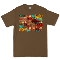 Cacao aztec and leopard background Premium Tee - HRA Design Shop