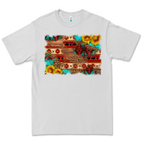 Aztec And Leopard Background Premium Tee | Teevron