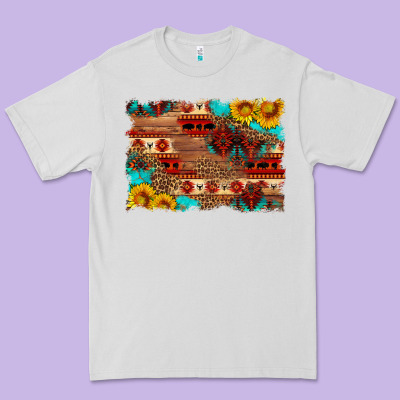 Aztec And Leopard Background Premium Tee Designed By Hra Design Shop