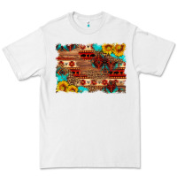 White aztec and leopard background Premium Tee - HRA Design Shop
