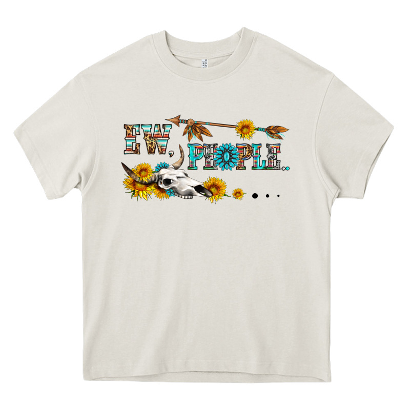 Ew People With Cross Heavy Core Tee by HRA Design Shop | Teevron
