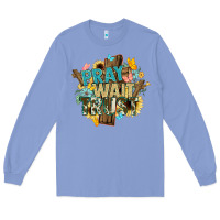 Colony Blue pray wait trust crosses christian Long Sleeve Tee - NancyCooperArtShop