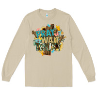 Mushroom pray wait trust crosses christian Long Sleeve Tee - NancyCooperArtShop