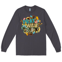Smoke pray wait trust crosses christian Long Sleeve Tee - NancyCooperArtShop