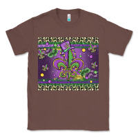 Chestnut mardi gras fleur de lis Classic Tee - MaliasSmallBusiness