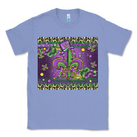 Colony Blue mardi gras fleur de lis Classic Tee - MaliasSmallBusiness