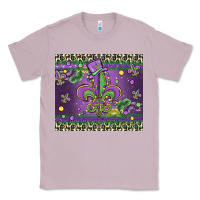 Lilac mardi gras fleur de lis Classic Tee - MaliasSmallBusiness