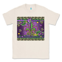 Natural mardi gras fleur de lis Classic Tee - MaliasSmallBusiness