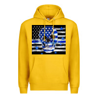 Lemon police flag patriotic skull Premium Hoodie - TumblerDesignByShophia
