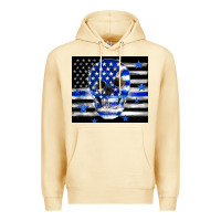 Pina Colada police flag patriotic skull Premium Hoodie - TumblerDesignByShophia