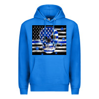 True Royal police flag patriotic skull Premium Hoodie - TumblerDesignByShophia
