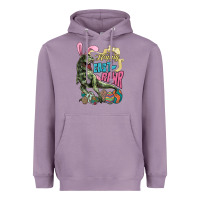 Lavender Happy Easter Day T-rex Heavyweight Hoodie - NancyCooperArtShop