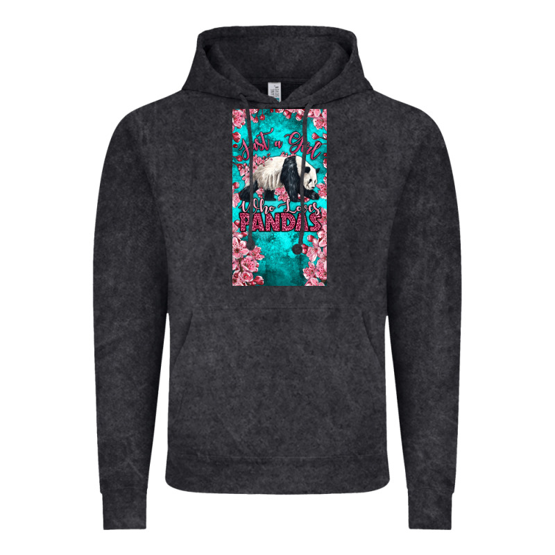 Just A Girl Who Loves Pandas Vintage Hoodie by LillyAllenDesigns | Teevron