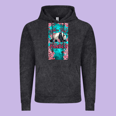 Just A Girl Who Loves Pandas Vintage Hoodie Designed By Lillyallendesigns
