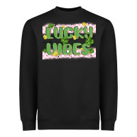 Black lucky vibes Heavyweight Sweatshirt - MaliasSmallBusiness
