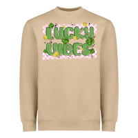 Mushroom lucky vibes Heavyweight Sweatshirt - MaliasSmallBusiness